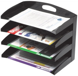 Marbig Organiser Desk 4 Tier Metal (Each)