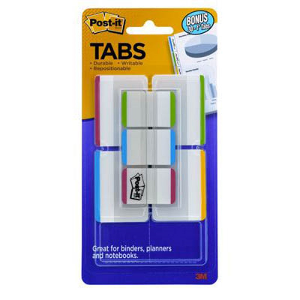 3M Index Tabs Durable 686-VAD1 50mm W/COLOUR Strip (Each)