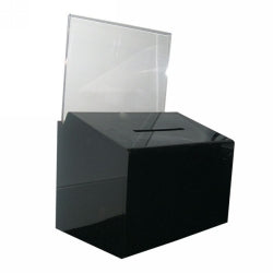 BALLOT/COmmENT Box Deflecto A5 Landscape Smoke 66602 (Each)