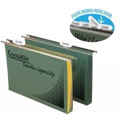Crystalfile Suspension File Foolscap Double Cap Bx50 (Each)