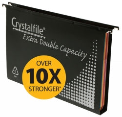 Crystalfile Suspension File PP Double Capacity 10'S W/TABS & Inserts (Each)