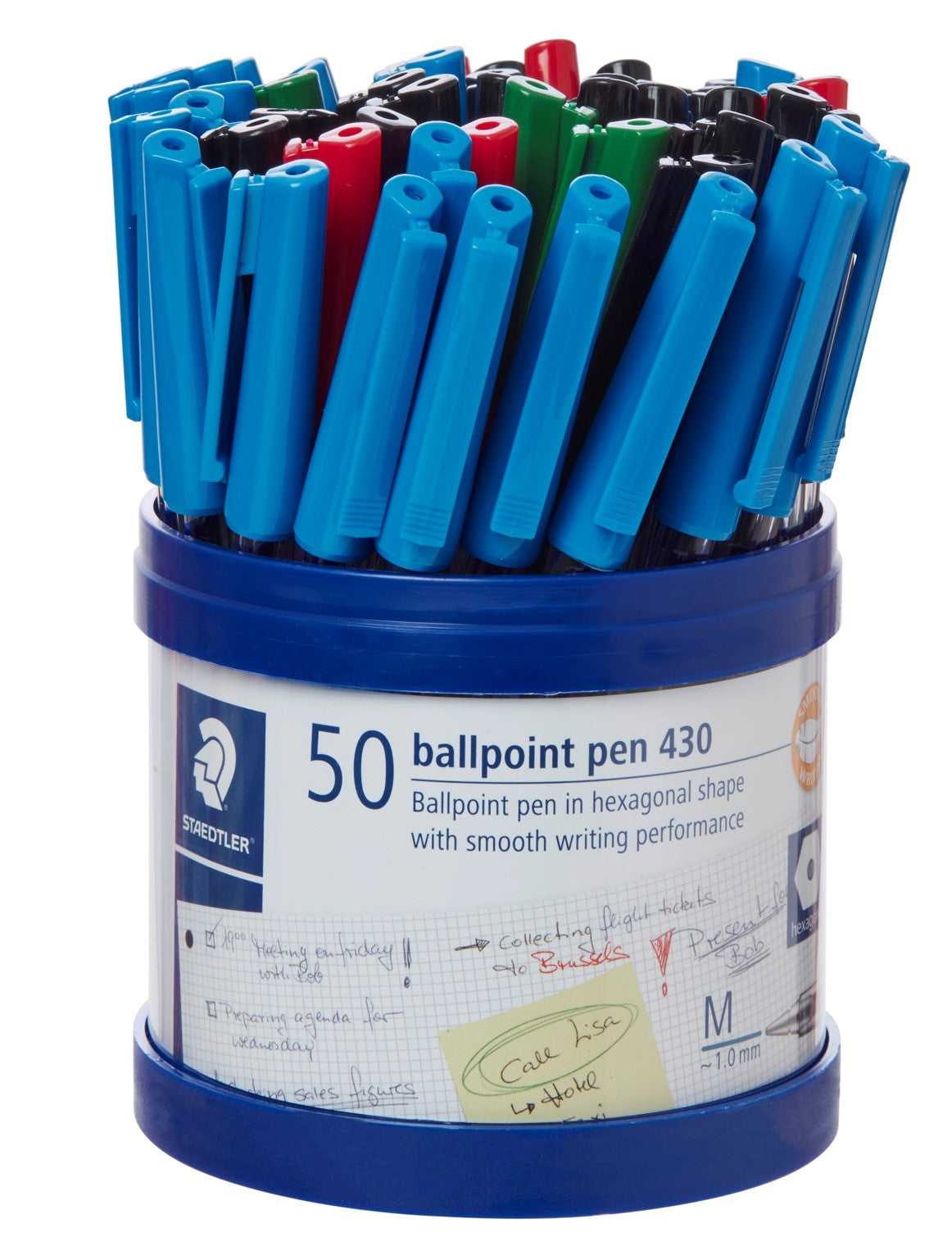 Staedtler Pen Ballpoint Stick 430 Med Assorted CUP50 (Each)