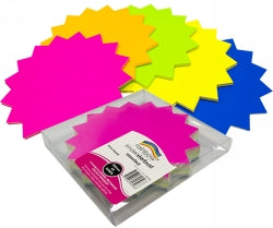 Starburst Rainbow Fluro Board 205mm 300GSM Single Sided PK60 (Each)