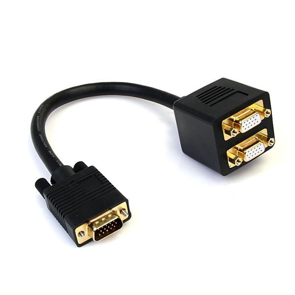 StarTech.com 1 ft VGA to 2x VGA Video Splitter Cable Ã¢â‚¬â€œ M/F