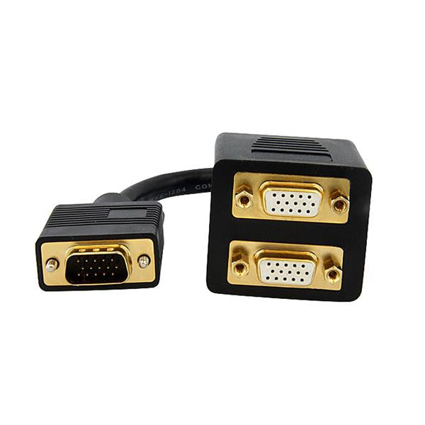 StarTech.com 1 ft VGA to 2x VGA Video Splitter Cable Ã¢â‚¬â€œ M/F