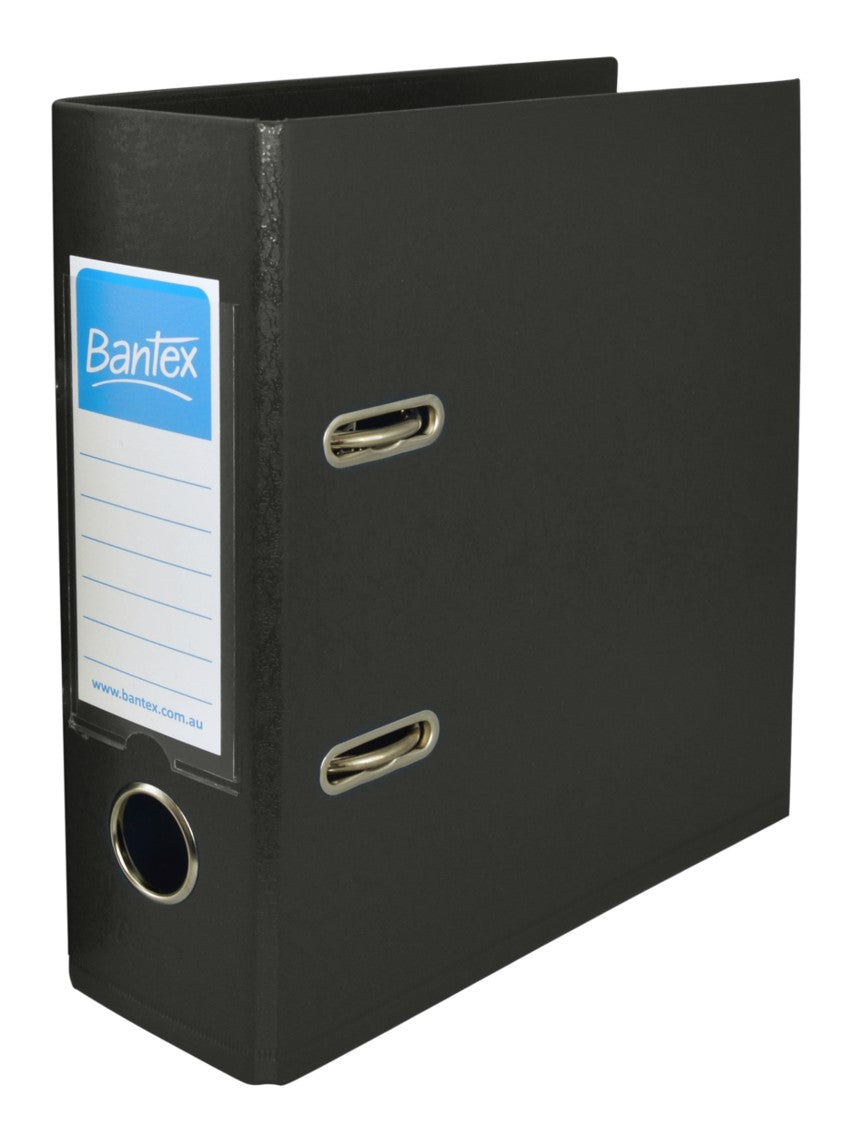 Bantex Lever Arch File A5 Black (Each)