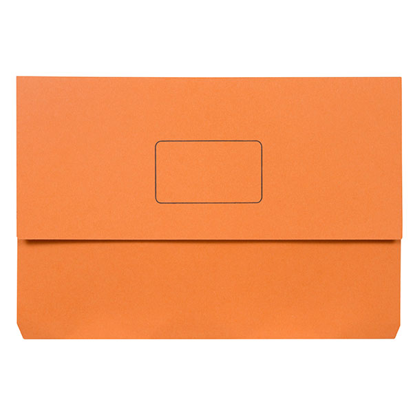 Marbig Document Wallet Slimpick Orange (Each)