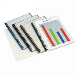 Marbig Display Book A4 Clear Front Blue Back 20P (Each)