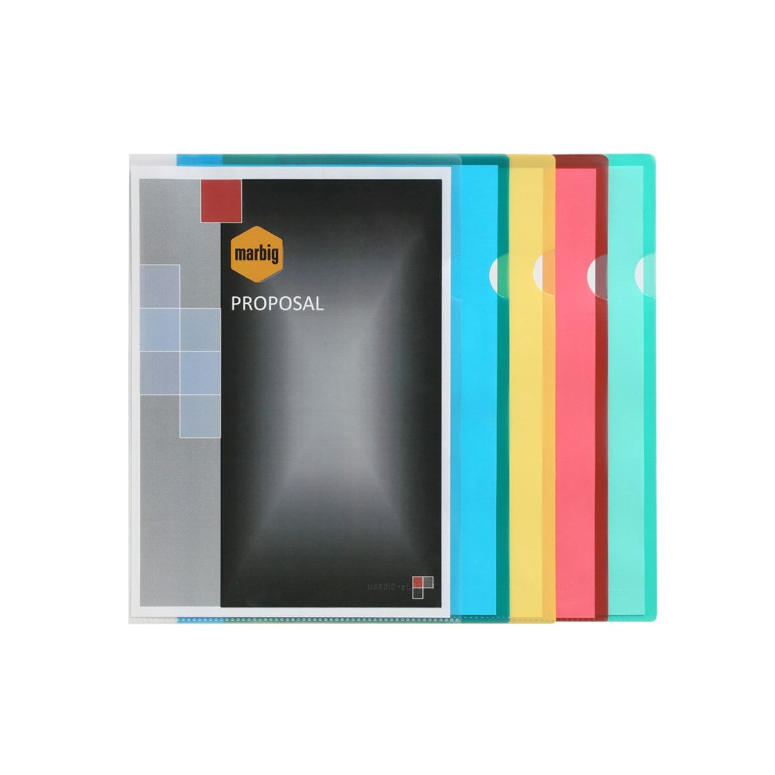 Marbig Letter File A4 Red (Pack 100)