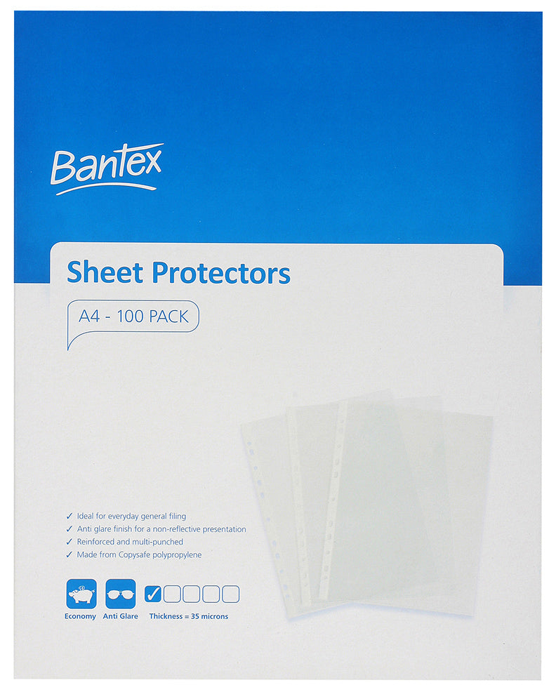 Bantex Sheet Protectors A4 Copysafe Bx100 (Each)