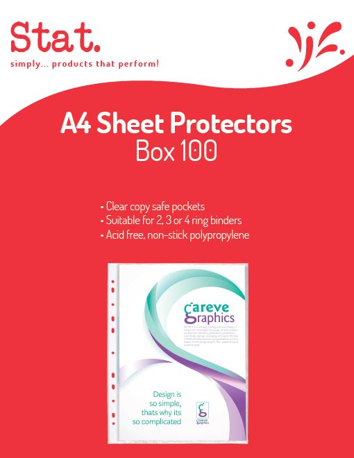 Staedtler Sheet Protectors A4 35 Micron Bx100 (Each)
