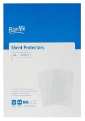 Bantex Sheet Protectors A4 Tough P/POCKET 50MIC Bx100 (Each)