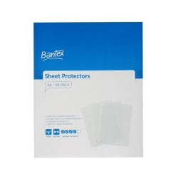 Bantex Sheet Protectors A4 PP Tough 90 Micron Bx100 Clear Embossed 2042 (Each)