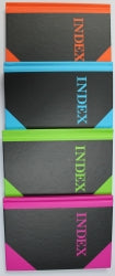 Notebook A5 Brights Index 192-page Assorted (Pack 4)