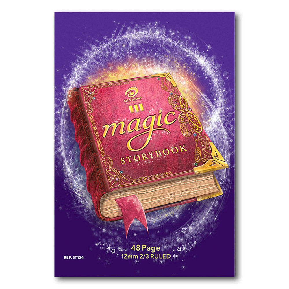 Olympic Story Book A4 1/3 Plain 2/3 12mm Ruled 48-page (Pack 20)