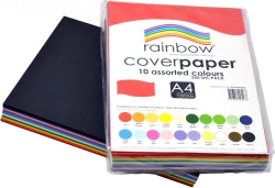 Cover Paper Rainbow A4 125GSM Assorted PK250 (Each)