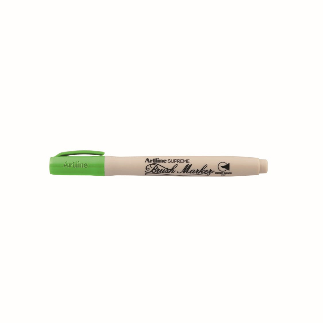 Artline Marker Supreme Brush Yellow Green Bx12 (Each)