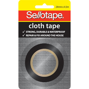 Sellotape Tape 24mmx4.5M Cloth Blister (Pack 6)