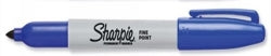 Sharpie Marker Permanent Fine 1.0mm Blue Bx12 (Each)