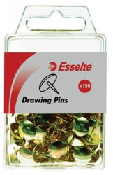 Esselte Drawing Pins Brass PK150