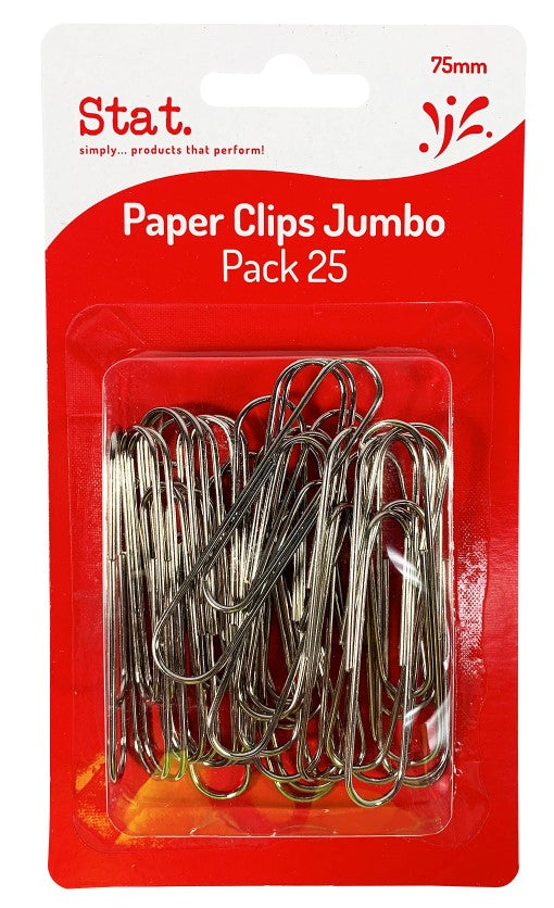Staedtler Paper Clips 75mm Jumbo PK25 (Each)