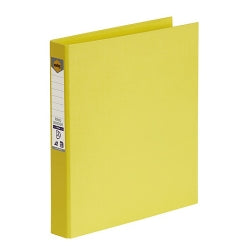 Marbig Binder A4 Pe 2 D-RING 25mm Lemon (Each)
