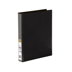 Marbig Binder Insert A4 Clearview 2 D-RING 25mm Black (Each)