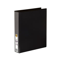 Marbig Binder Insert A4 Clearview 2 D-RING 38mm Black (Each)