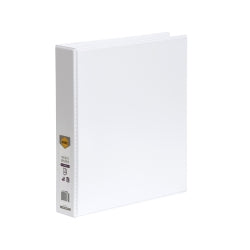 Marbig Binder Insert A4 Clearview 3 D-RING 38mm White (Each)