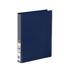 Marbig Binder Insert A4 Clearview 4 D-RING 25mm Blue (Each)