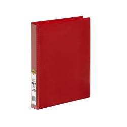 Marbig Binder Insert A4 Clearview 4 D-RING 25mm Red (Each)