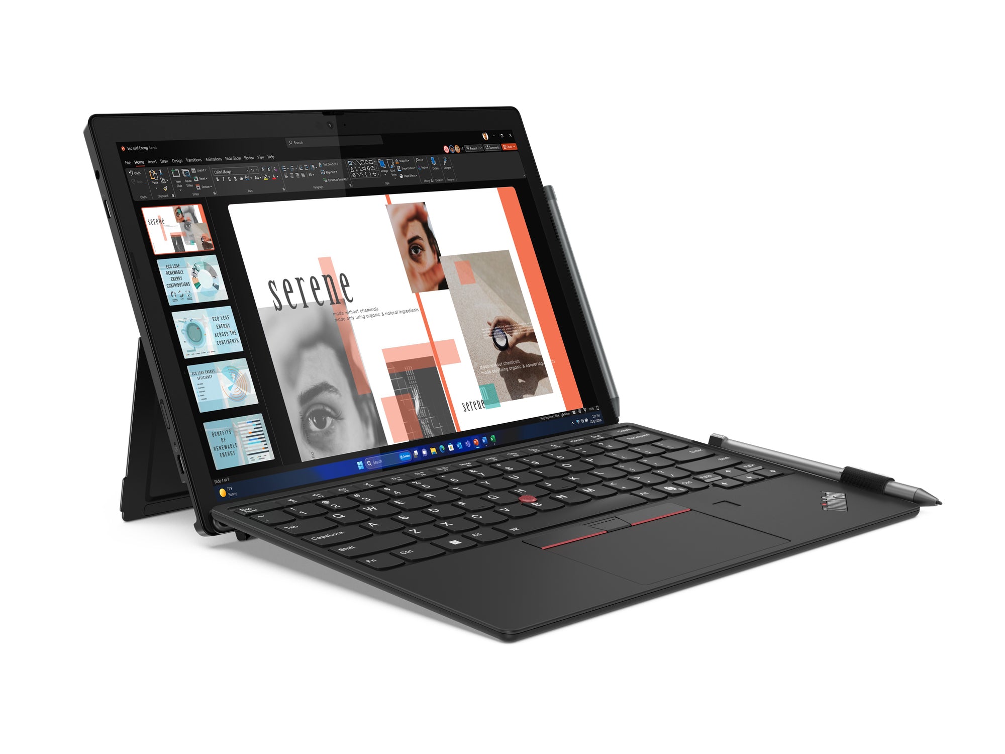 Lenovo ThinkPad X12 Detachable Gen 2 Intel Core Ultra 7 164U Hybrid (2-in-1) 31.2 cm (12.3") Touchscreen Full HD+ 16 GB LPDDR5x-SDRAM 512 GB SSD Wi-Fi 6E (802.11ax) Windows 11 Pro English Black