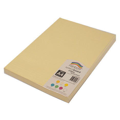 System Board Rainbow A4 150GSM Yellow PK100 (Each)