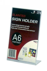 Document Holder Deflecto A6 Slanted Single Sided Portrait (Each)