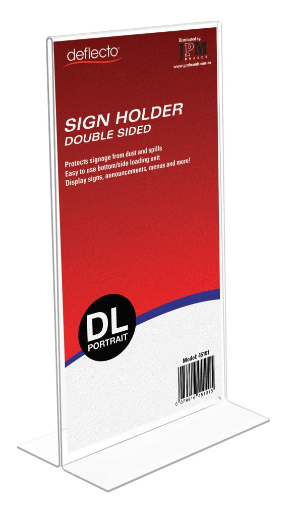 Document Holder Deflecto Dl Double Sided Portrait (Each)