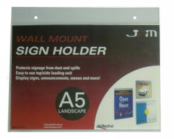 Deflecto Wall Mounted Document Holder A5 Landscape 47111 (Each)