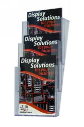 Uni Stackable Wall Unit Deflecto A4 3-TIER Clear 77331 (Each)