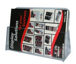 Brochure Holder Deflecto A4 F/S Landscape 3mm 77001L (Each)