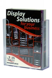 Brochure Holder Deflecto A4 Extra Cap Wall Mount 39103 (Each)