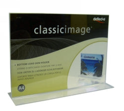 Deflecto Double Sided Document Holder A4 Landscape 47701 (Each)