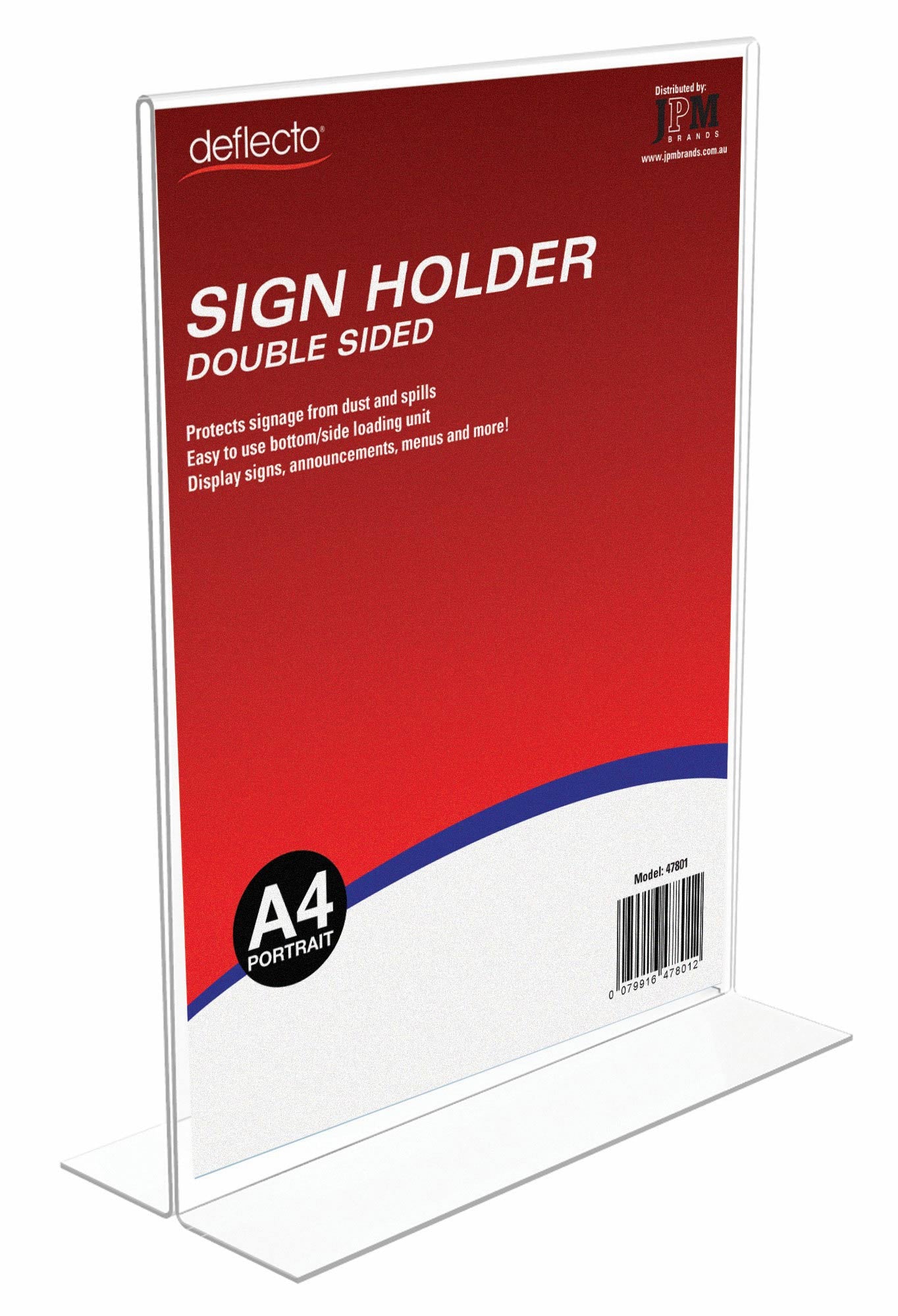Document Holder Deflecto A4 Portrait Double Sided 47801 (Each)