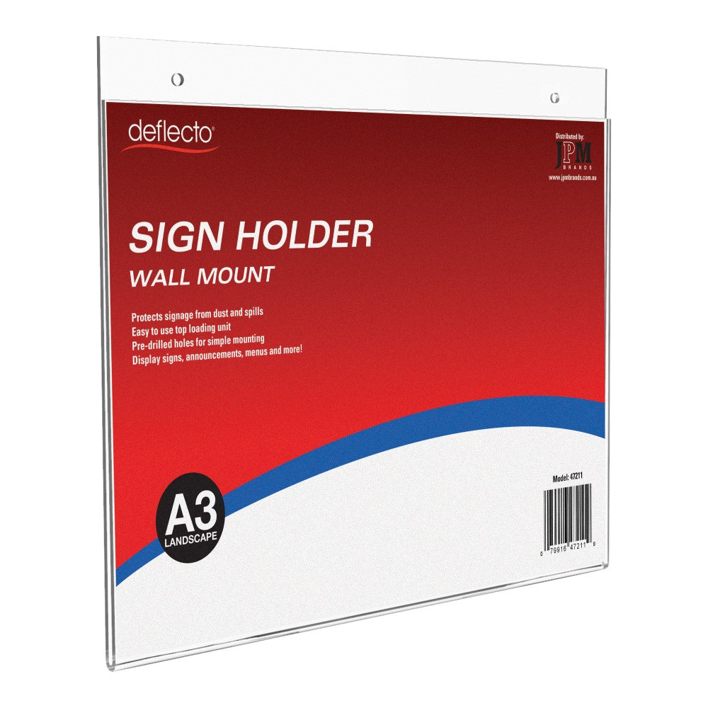 Deflecto Wall Mounted Document Holder A3 Landscape 47211 (Each)