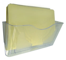 Deflecto Docupocket Wall Pocket L/S Clear 63101 (Each)