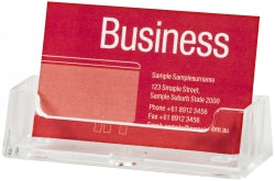 Esselte Business Card Holder Clear Landscape (Each)