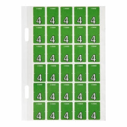 Avery Labels Colour Coding 20x30mm 4 Top Tab Light Green PK150 (Each)