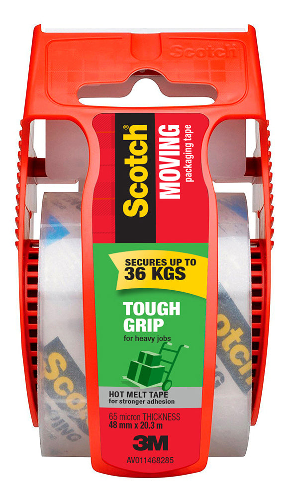 3M Scotch Tape Moving 48mmx20.3M 150-AU Tough Grip Including Dispenser (Each)