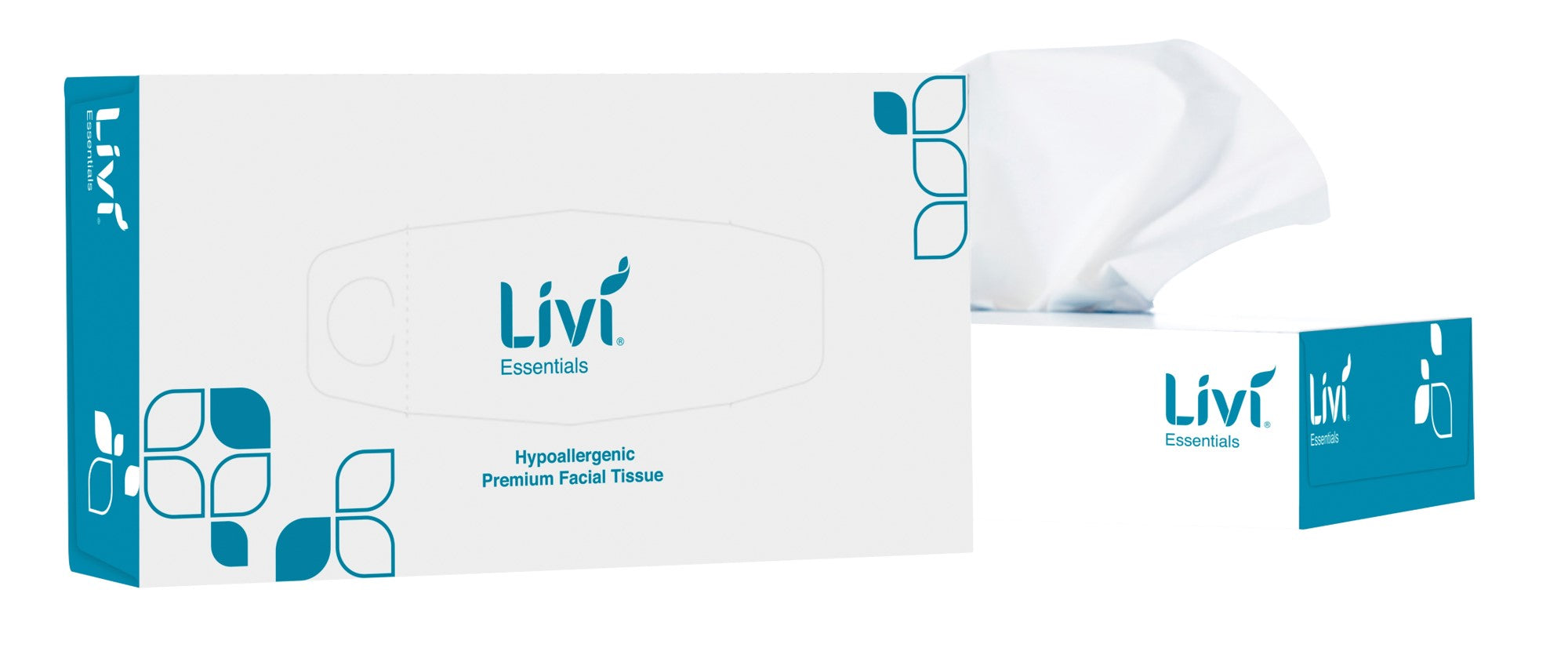 Livi Facial Tissue Essentials Hypoallergenic 2PLY 100S Bx48 (Each)