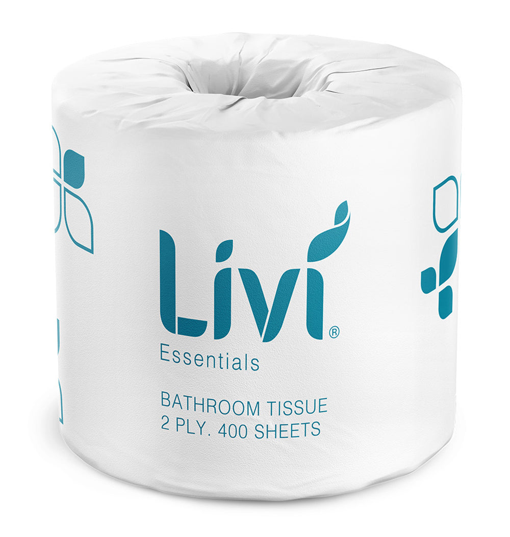 Livi Toilet Tissue Essentials 2PLY 400S Bx48 (Each)