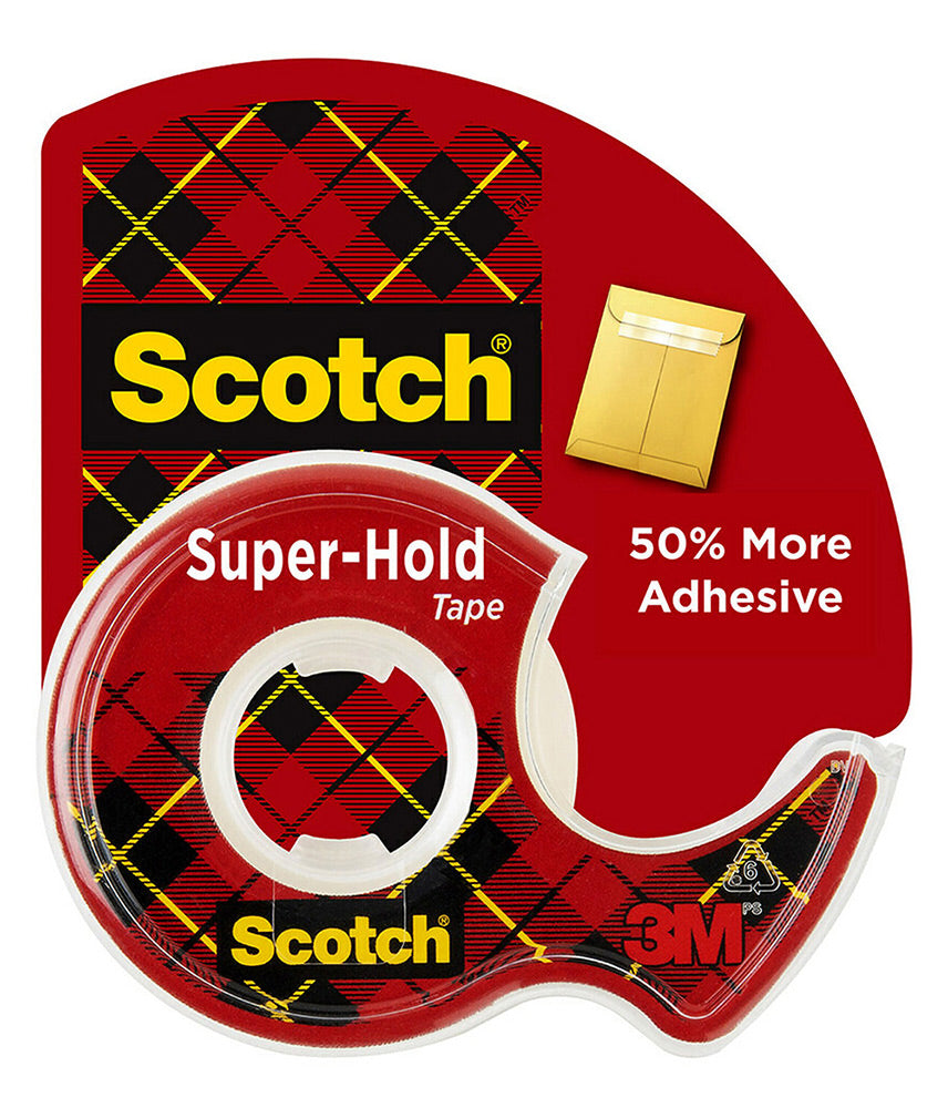 3M Scotch Tape 19mmx16.5M Super Hold On Dispenser 198 (Each)