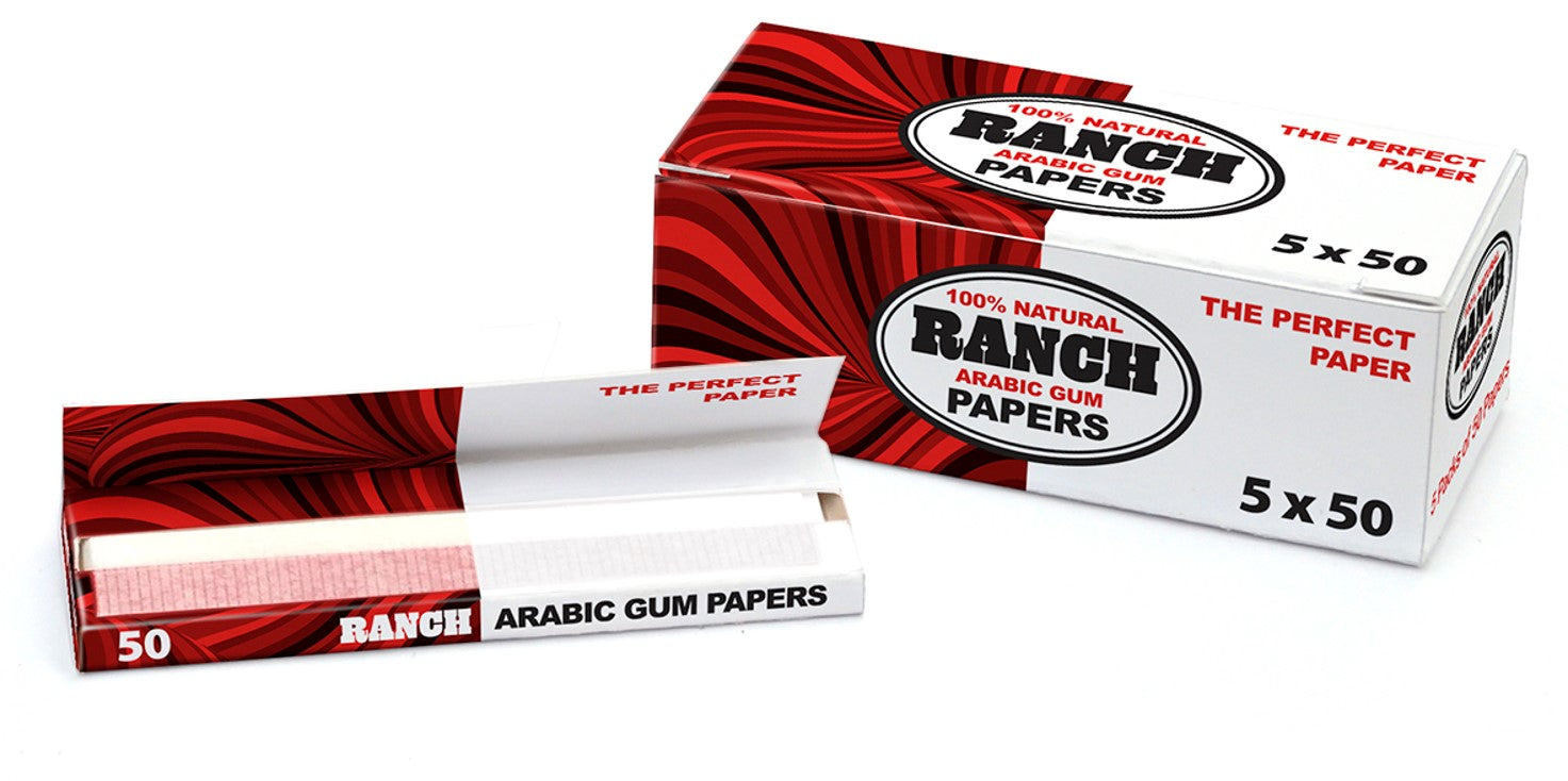 Bic Ranch Paper Ranch 100% Natural Arabic Gum Red (Pack 5)